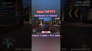 Asus TUF F17 i5 11400H  RTX 2050 Gaming Test shorts viralshorts [upl. by Mazman]