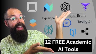 2024 Twelve Best FREE AI tools for Academic Research and Researchers [upl. by Crispen471]