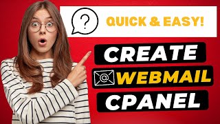 How To Create And Setup Webmail in cPanel 2024 🔥  FAST amp Easy [upl. by Nnairam957]