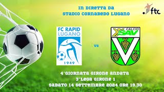 FC Rapid Lugano vs SAV Vacallo Calcio [upl. by Agemo]