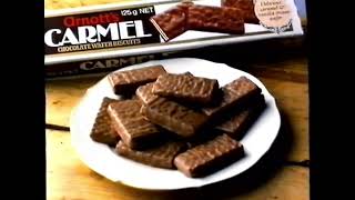 Australian Arnotts Carmel biscuits TV commercial ad 1990 [upl. by Cormac]