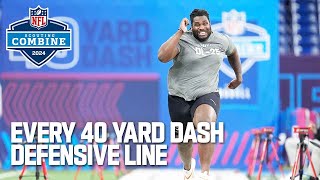 Every Defensive Linemans 40 Yard Dash [upl. by Rehsu]