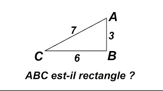 Contraposée du théorème de Pythagore  partie 1 [upl. by Iz787]