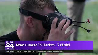 Rușii au bombardat Harkov cu drone de trei ori chiar în timpul slujbelor de Înviere [upl. by Yevrah276]