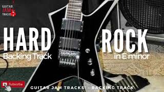 Hard Rock Guitar Backing Track in E minor  Guitar Jam Tracks backingtrack rockguitar [upl. by Onaireves736]