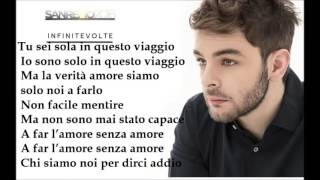 Lorenzo Fragola  Infinite Volte Testo [upl. by Annor]