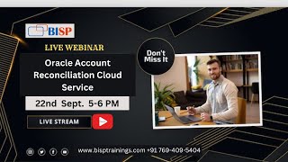 Live webinar of ARCS  Overview of Account Reconciliation  Cloud [upl. by Gross309]