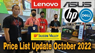 LAPTOP PRICE LIST UPDATE OCTOBER 2022 ASUS DELL HP LENOVO Silicon Valley [upl. by Mack]