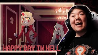 Hazbin Hotel  Happy Day in Hell REACTION [upl. by Arimat]