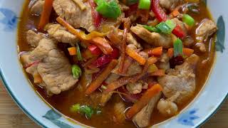 🔥StirFry Pork with Hoisin Sauce  爆炒肉片 [upl. by Otrebla788]