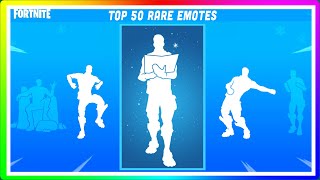 Top 10 Rarest Emotes in Fortnite [upl. by Guillema242]