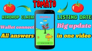 Tomarket airdrop 🍅 New update  How to withdraw Tomarket airdrop Listing date is final [upl. by Hannie]