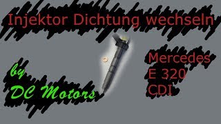 Mercedes Injektor Dichtung wechseln by DC Motors [upl. by Roy629]