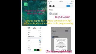 How to use Termius app to remote connect into Raspberry Pi 3B free from iphone [upl. by Stockton]