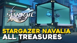 Honkai Star Rail Stargazer Navalia All Treasure Locations All Chests amp Warp Trotters [upl. by Yrahk]