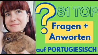 🤷‍♂️ Fragen und Antworten auf Portugiesisch für Deutschsprachige Anfänger  Brasilianisch lernen [upl. by Aryam142]