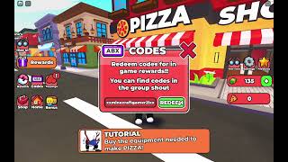 Pizza Restaurant Tycoon codes JULY 2024 [upl. by Newton]