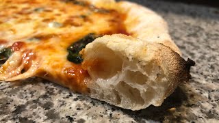 COMO HACER 🍕Masa pizza Crujiente ESPECTACULAR con piedra de horno 2020 [upl. by Schwarz]