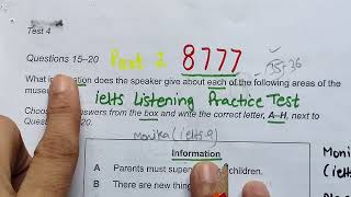 ielts listening tips  ielts listening test practice  ielts Listening practice test 15 20 MCQ S [upl. by Nahtnoj414]