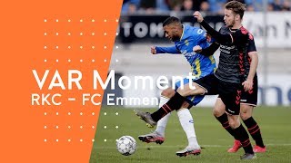 ARAG KNVB VAR Moment van de Week rode kaart RKC [upl. by Eenolem]