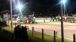 John Deere 4030 tractor pull Uxbridge fall fair 2 [upl. by Emiolhs]