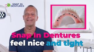 Snap in Dentures are just the right fit [upl. by Kcirdec]