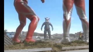 Ultraman e Ultraman Mebius vs Mefilas  Luta completa full fight [upl. by Rufena]