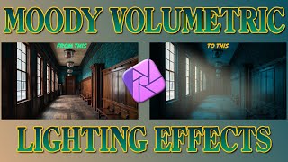 Moody Volumetric Lights  Affinity Photo Tutorial [upl. by Bevash]