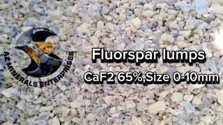 Fluorspar lumps CaF2 65 Size 010mm available  AZ MINERALS ENTERPRISES exporter minerals [upl. by Maximo]