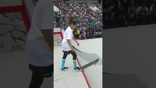 Ginwoo Onoderas INSANE Kickflip Front Blunt Big Spin xgames skateboarding xgamesmode [upl. by Sainana94]