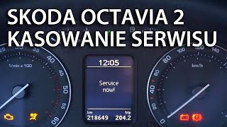 Kasowanie inspekcji serwisowej Skoda Octavia II reset Service now [upl. by Zennie]