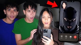 We Caught STRANGER Calling Our Little Sister On FaceTime [upl. by Eitirahc]