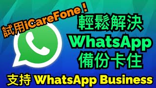 【WhatsApp備份】｜無法回復備份｜iCareFone 五步極速轉移所有對話紀錄｜Android 轉 iPhone｜iCareFone [upl. by Nonnairb]