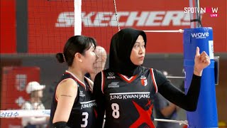 VLeague  PlayOff  Megawati amp Red Sparks Balas Dendam di Kandang Red Sparks vs Pink Spiders [upl. by Nnylylloh]