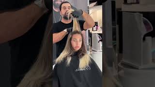 The Best Hair Color Transformation  blonde to dark brown hair transformation [upl. by Greggs]