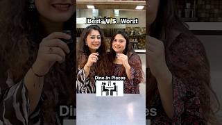 5⭐️ vs 1⭐️ BEST vs WORST Rated DineIn Places review Food Challenge thakursisters shorts [upl. by Olmsted105]