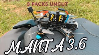 MANTA 36  PRACTIE 3 PACKS UNCUT axisflying sbang fpv drone dji fpvfreestylekingz [upl. by Milks]