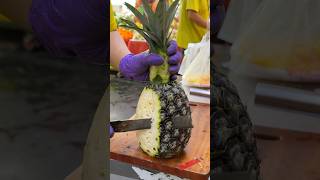 HighSugar Pineapple Cutting Skills in Taiwan [upl. by Niatsirk]