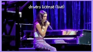 Olivia Rodrigo  drivers license live from the SOUR tour  San Francisco  May 27 2022 🎶🎹🎸🚘💜🦋 4K [upl. by Beutler12]