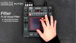 KORG KAOSS PAD KP3 13 New Effects  Filter  Modulation  LFO [upl. by Chryste]