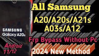 Samsung A20s Frp Bypass Android 11 Without Pc  Samsung Sm207F Google Account Unlock frpbypass [upl. by Ardnassela606]