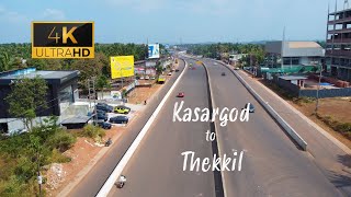 NH66 Kasargod  Cherkala  Thekkil  4K Drone shots  Talapady  Chengala reach  Dec 2023 Update [upl. by Llednahs]