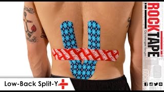 RockTape  Kinesiology Tape Instruction  SplitY LowBack [upl. by Eseila966]