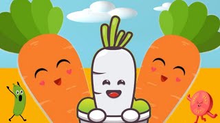 Secrets of the Vegetable Song  Ten little Vegetables  Vegetable Song Carrotkidsclub [upl. by Raman]