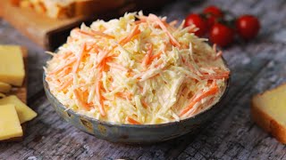 The Best Homemade Creamy Coleslaw Ready in 5 minutes [upl. by Adnaram102]