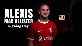 SIGNING DAY Alexis Mac Allisters arrival at Liverpool  Behindthescenes VLOG [upl. by Nnaj]