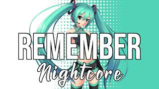 NIGHTCORE Remember with ZOHARA  Gryffin [upl. by Kathryn]