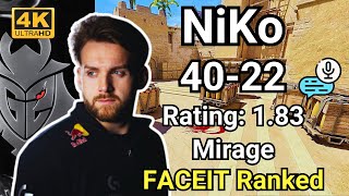 NiKo 4022 Mirage  FACEIT Ranked  Sep 16 2024 cs2 pov [upl. by Ruberta]