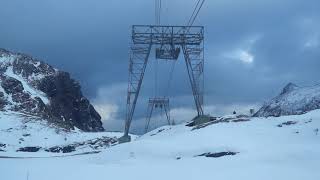 Robiei Luftseilbahn Talfahrt  die spektakuläre Kraftwerk  Seilbahn im Tessin [upl. by Caria833]