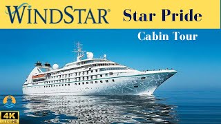 BALCONY STATEROOM TOUR  WINDSTAR STAR PRIDE  4K [upl. by Novad]